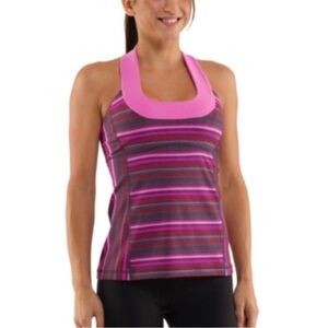 Lululemon Scoop Neck Tank Elevation Space Dye / Smoky Rose Size 6 Pink